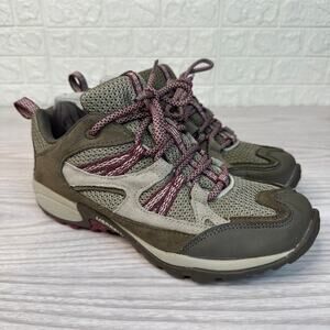 Merrell Brindle Renaissance Athletic Shoes WMNS 7 Taupe Pink Lace Up Air Cushion